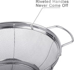 5 Pack 18/8 Stainless Steel Colander Sieves, Rinse or Steam - Image 3