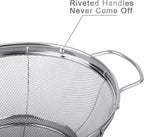 3 Pack 18/8 Stainless Steel Colander Sieves, Mesh Strainer Net Baskets - Image 3