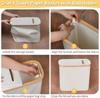 efluky Toilet Paper Storage and Holder 2 in 1, Toilet Paper Storage - Image 7