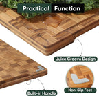 Extra Large Bamboo Cutting Boards, Non-Toxic & Durable - Image 4