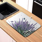 Purple Lavender Dish Drying Mat - Image 6