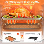 HONGBAKE Nonstick Baking Sheet Pan Set of 3, Cookie Sheets - Image 5