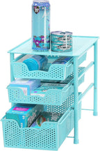 Simple Houseware Stackable 3 Tier Sliding Basket Organizer Drawer - Image 4