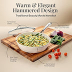 GOTHAM STEEL Hammered 10 Inch Non Stick Frying Pans - Image 2