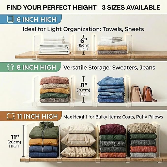SortNStore Shelf Dividers Purse Organizer - Image 4