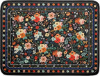 Floral Microfiber Dish Drying Mat Large Absorbent Dish Drainer Rack Pad by Giwawa