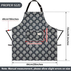 SATINIOR 3 Pieces Waterproof Bib Apron - Image 3