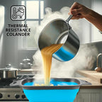 Square Collapsible Colander - Image 5