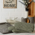 DII Basic Terry Collection 100% Cotton Quilted, Oven Mitt, 2 Piece - Image 4