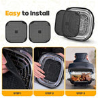2 PCS Silicon Splatter Shield for Ninja Crispi Air Fryer Heat-Resistant Splash - Image 6