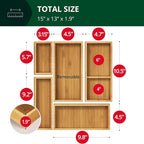 ROYAL CRAFT WOOD Premium Carbonized Bamboo Decorative Boxes - Image 4