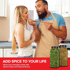 6 Pack 32 oz Plastic Spice Jars, Empty Seasoning Containers - Image 7