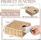 Threehoney Woven Paper Rope Napkin Holder - Image 4