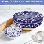 2 Large Reusable Beeswax Bowl Covers - Image 5