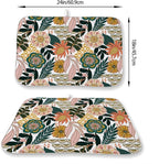 Boho Dish Drying Mat 18 x 24 Inch Pink Green Floral Drying Mat - Image 4