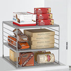 2 PACK Cabinet Organizer- Divided Compartment Holder - Image 2