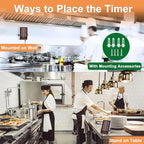 Precision Kitchen Timers for Cooking – 6 Channel Commercial Kitchen Timer - Image 3