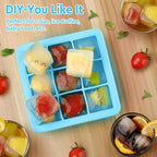 2 Pack Silicone Ice Cube Tray, Small Ice Trays - Image 3