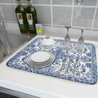 Chinoiserie Floral Dish Drying Mat - Image 5