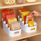 YouCopia ShelfBin Packet Organizer, 4-Tier Stairstep Raised Divided Bin - Image 5