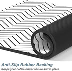 Rnivvi Coffee Mat, Hide Stain Rubber Backed Absorbent Dish Drying Pad - Image 4