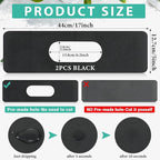 Tioncy 2 Pcs Faucet Mat Sink Splash Guard Oval-hole Oval Splash Pad - Image 2