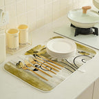 Floral Dish Drying Mat 18x24 Inches - Image 6
