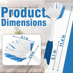 PHYEX 2-Pack Dish Brushes with Scraper, Durable Nylon Bristles Kitchen Scrub - Image 2