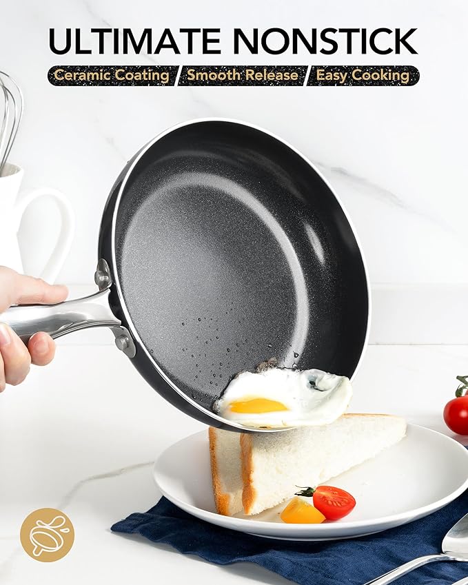 MICHELANGELO Non Stick Frying Pan - Image 3