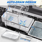 Godboat Dish Drying Rack, 2-Tier Dish Rack - Image 4
