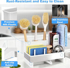 Kitchen Sink Caddy Organizer, Stainless Steel Sponge Holder, Kitchen Caddy Sink - Image 4
