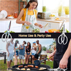 AWinjoy Kitchen Scissors, Heavy Duty Sharp Kitchen Shears, Stainless Steel & - Image 5