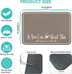 Coffee Bar Mat for Countertops 23inx15in, Absorbent Hide Stain Anti-Slip Cafe - Image 6