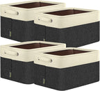 BALEINE 4 Pack Fabric Closet Storage Bins by BALEINE