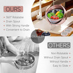 4-1 Colander with Bowl & Spoons Set - Image 4