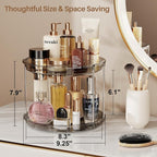 LAMU 2 Tier Lazy Susan Turntable Organizer 9.25'' Rotating Spice Rack - Image 3