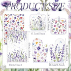 Spring Lavender Oven Mitts and Pot Holders Kitchen Dish Towels Set Purple - Image 3