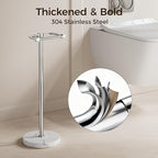 RARXTR Toilet Paper Holder Stand, Bathroom Free Standing Toilet Paper Stand - Image 5