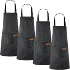 Handepo 4 Pcs Kitchen Aprons by Handepo