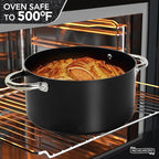 MICHELANGELO Stock Pot with Lid, Nonstick Cooking Pot, 6 Quart Soup Pot with Lid - Image 5