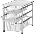Simple Houseware Stackable 3 Tier Sliding Basket Organizer Drawer by SimpleHouseware