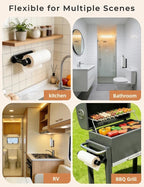Magnetic Paper Towel Holder, One-Handed Tear Paper Towel Holder - Image 7