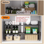 Under Sink Organizer and Storage 16.5"-30.7" Expandable Length, Adjustable - Image 7