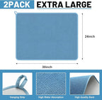 Hushee 2 Pack Extra Large Dish Drying Mat Microfiber Absorbent Dish Drying Pad - Image 2