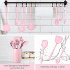 HaWare 11 PCS Silicone Cooking Utensils Set, Heat Resistant Kitchen Utensils - Image 7