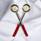2 Ounce Slotted Stainless Steel Portion Control Ladle Spoon - Image 8