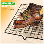 2 PCS Cooling Racks for Cooking and Baking, 14.8x10 Inches Stainless Steel - Image 6