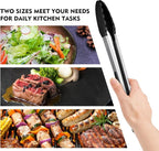 HOTEC Premium Stainless Steel Locking Kitchen Tongs - Image 6