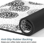 Rnivvi Coffee Mat, Hide Stain Rubber Backed Absorbent Dish Drying Pad - Image 4