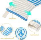 QUWIN BBQ Gloves, Oven Gloves 1472℉ Extreme Heat Resistant, Grilling Gloves - Image 6